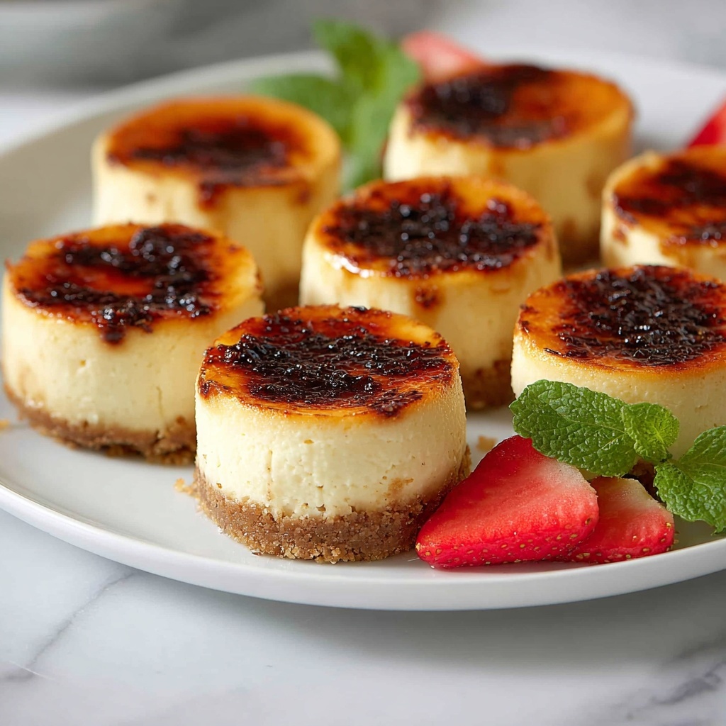 Mini Crème Brûlée Cheesecakes Recipe - Recipe Image