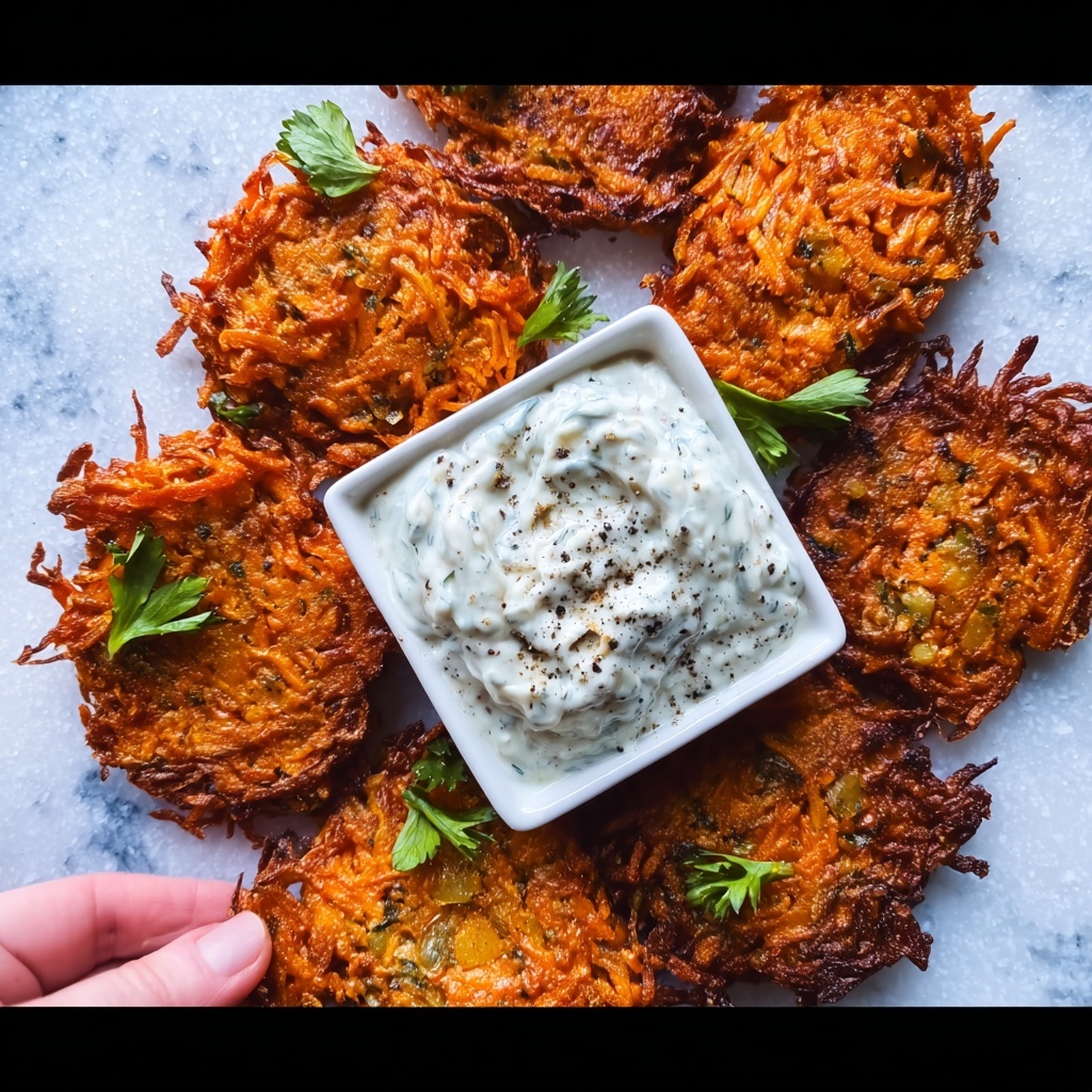 Buffalo Latkes with Blue Cheese Dip Recipe - Recipe Image