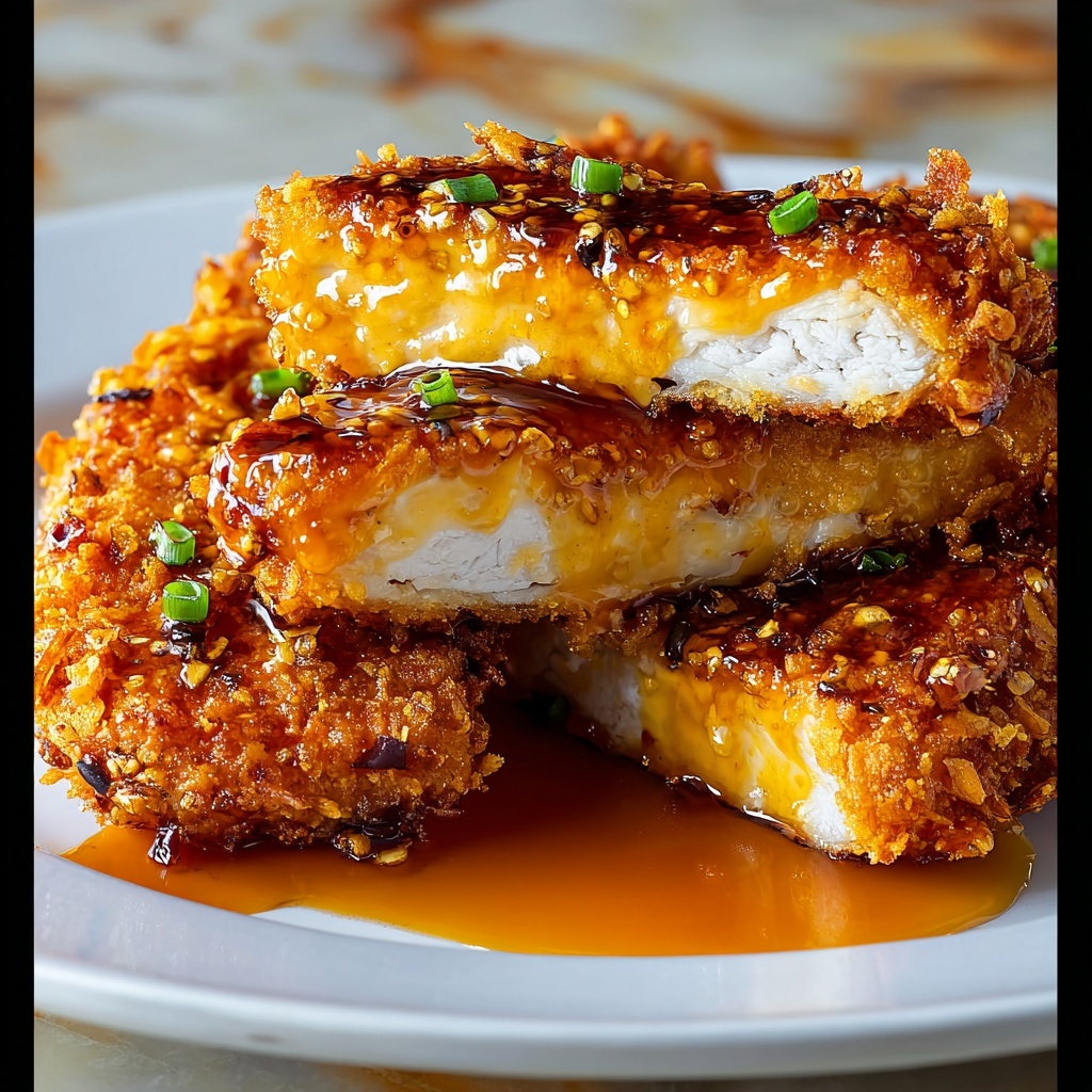 Double Crunch Honey Garlic Chicken Recipe - Recipe Image