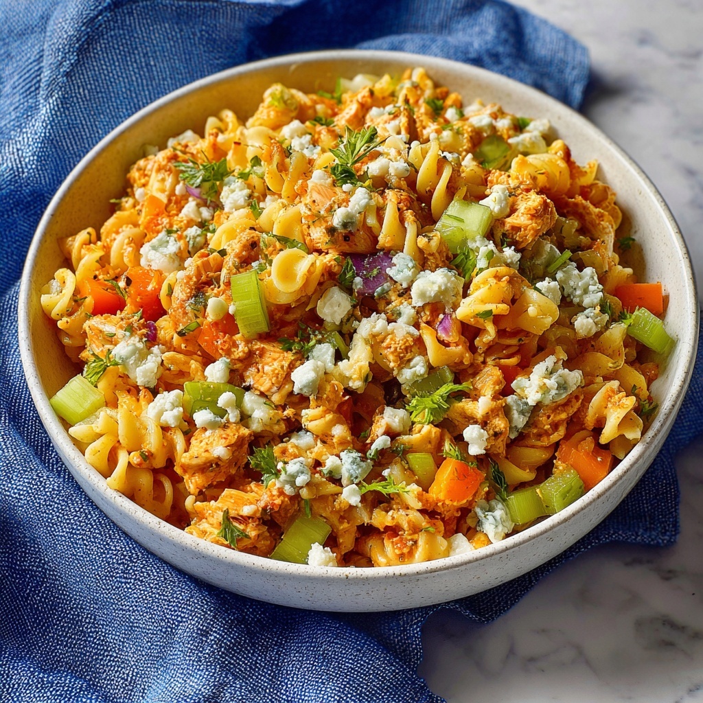 Buffalo Chicken Pasta Salad Recipe - Recipe Image