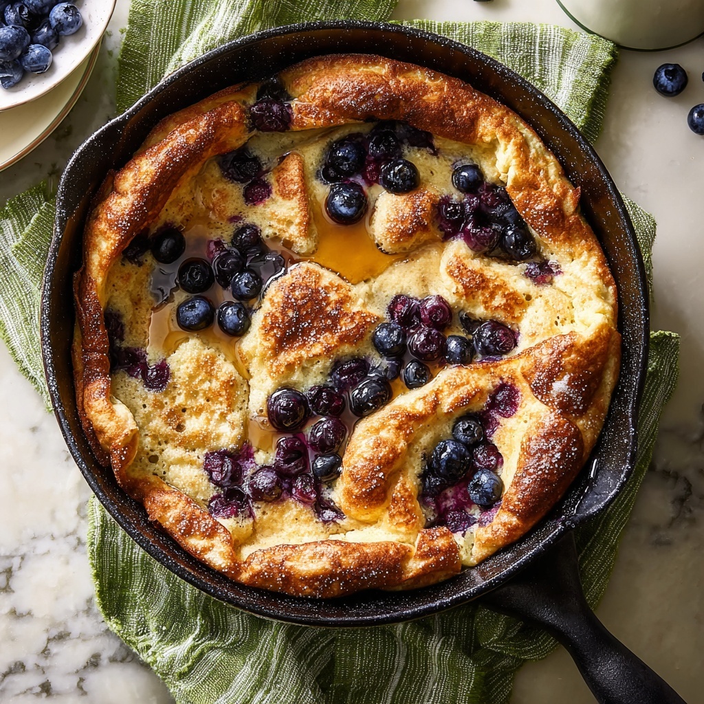 Blueberry Lemon Dutch Baby Recipe - Recipe Image