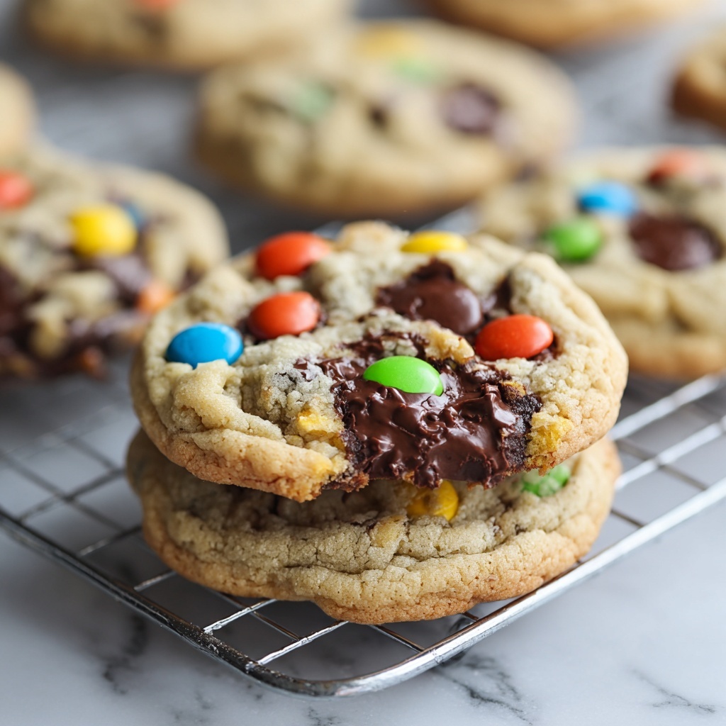 Soft and Chewy Triple Chocolate M&M Cookies Recipe - Recipe Image