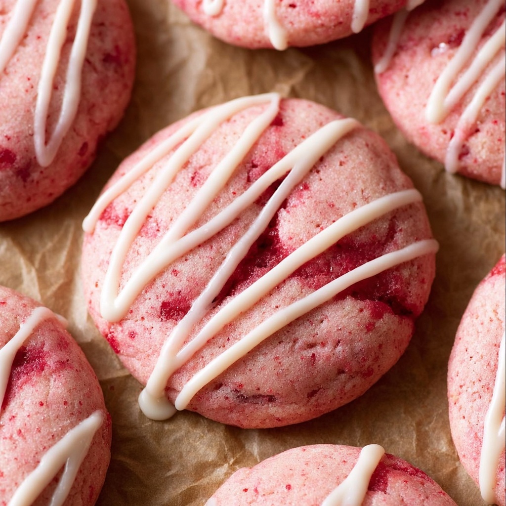 Cherry Almond Shortbread Cookies Recipe - Recipe Image