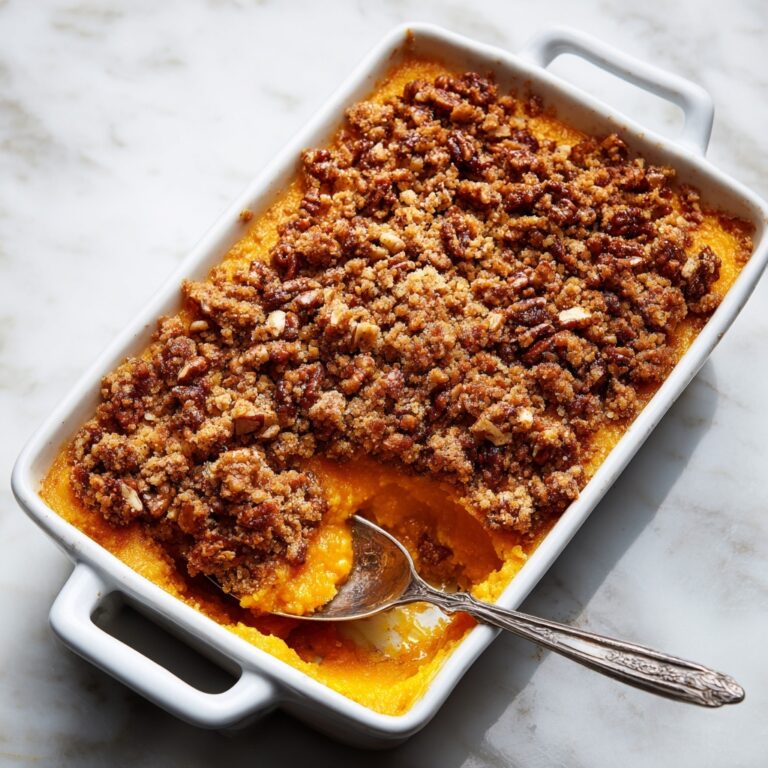 Sweet Potato Casserole with Pecan Streusel Topping Recipe