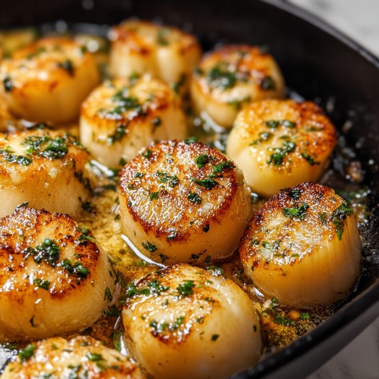 Garlic Butter Baked Scallops Recipe