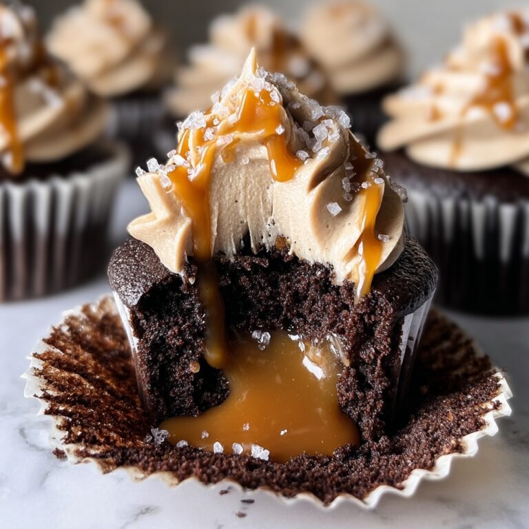 Salted Caramel Lava Cupcakes Recipe