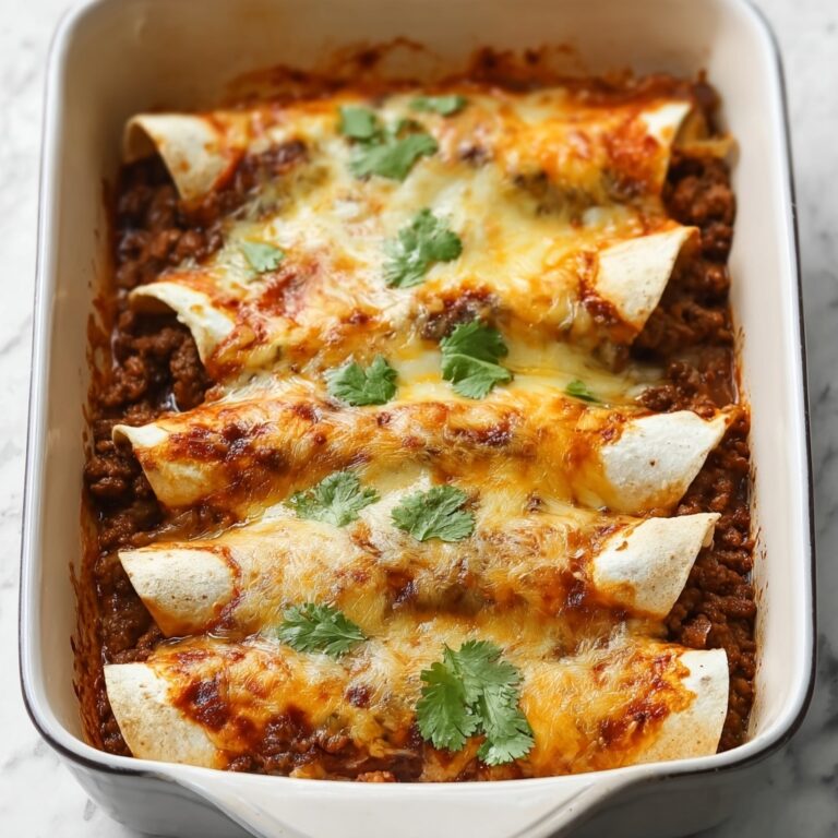 Cheesy Beef & Bean Enchiladas Recipe
