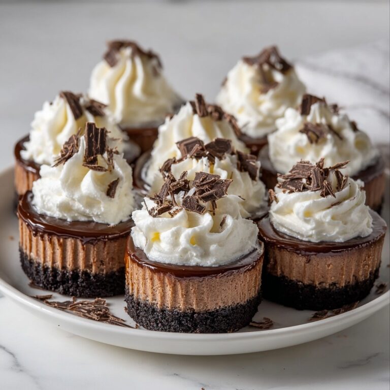 Mini Chocolate Cheesecakes with Oreo Crust and Chocolate Ganache Recipe