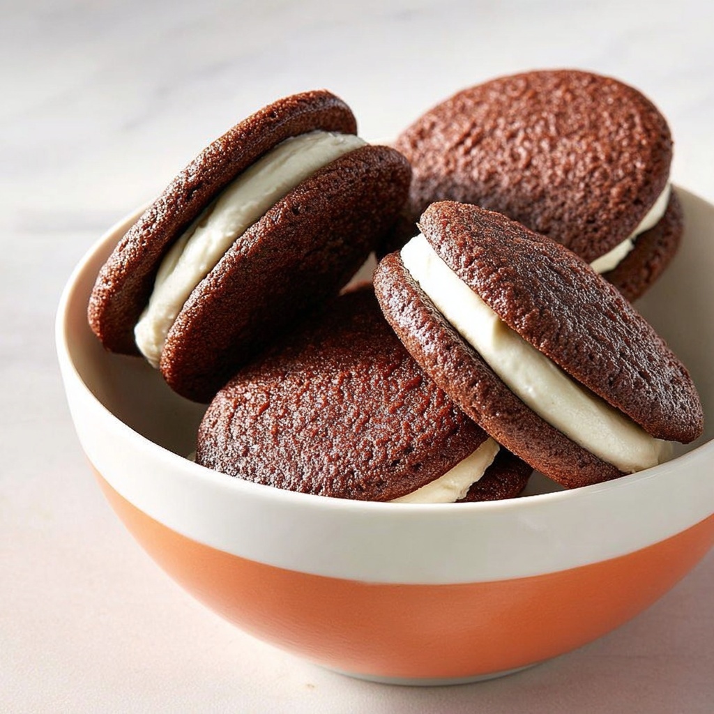 Cream-Filled Chocolate Cookies Recipe - Recipe Image
