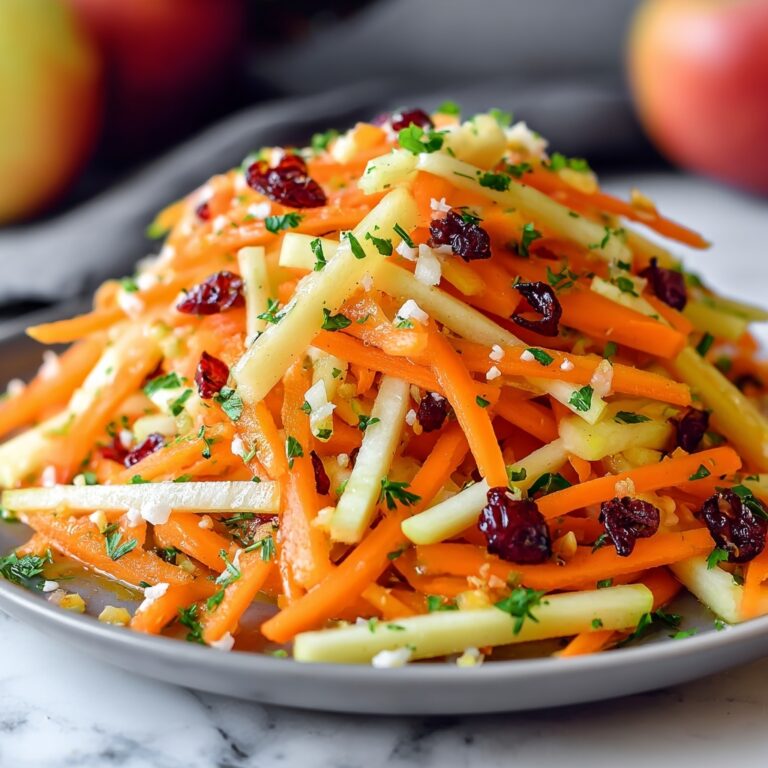 Crunchy Apple & Carrot Salad with Creamy Citrus Dressing Recipe