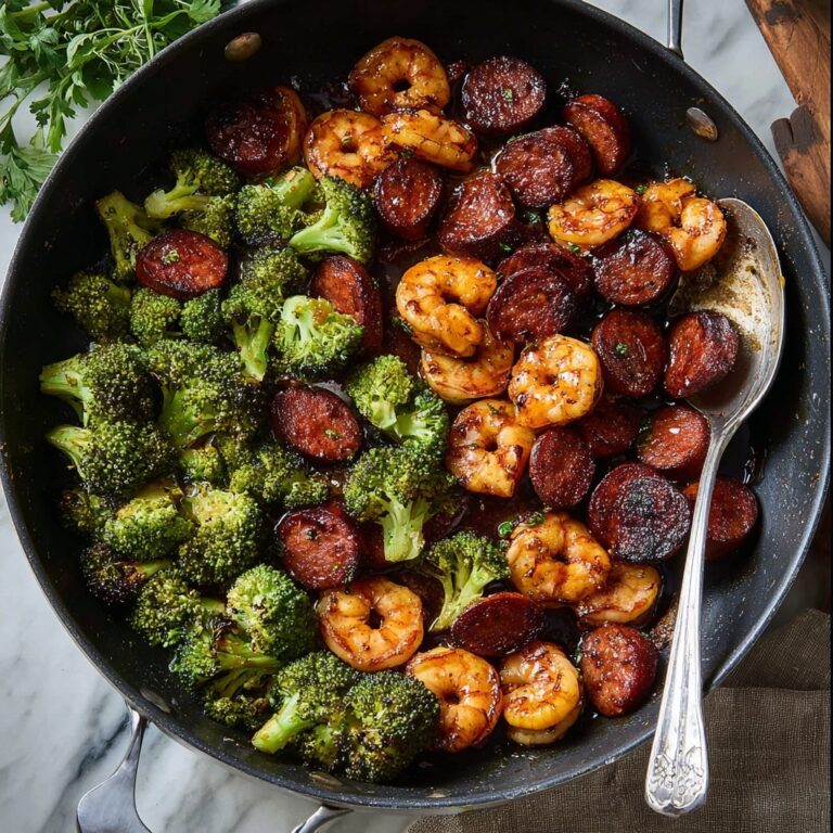 Honey Garlic Shrimp, Sausage, and Broccoli Stir-Fry Recipe