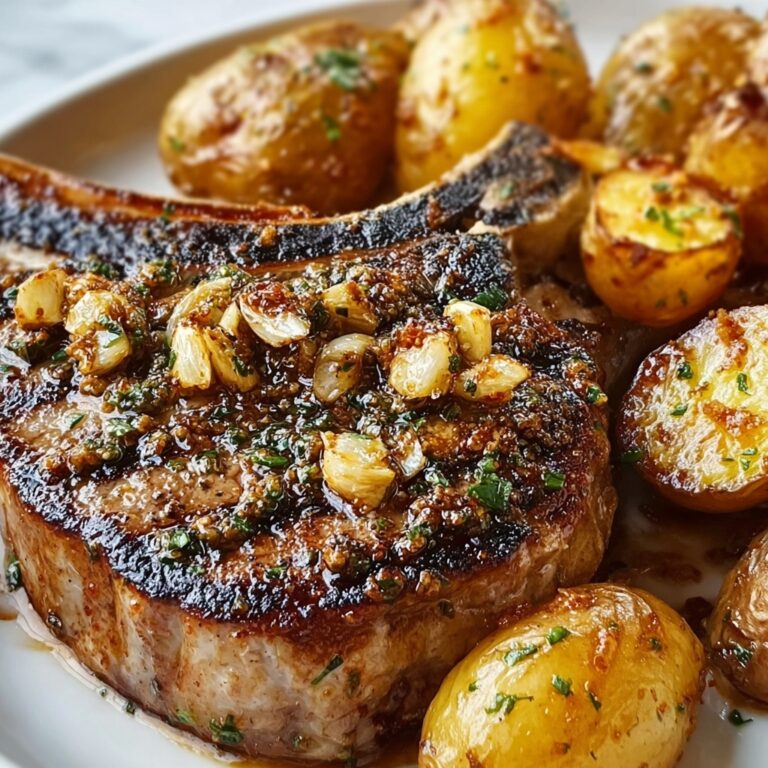 Savory Garlic Pork Chops with Potatoes for Cozy Nights Recipe