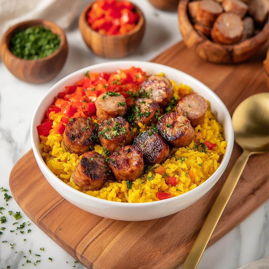 Rice with Smoked Sausage Recipe - Recipe Image