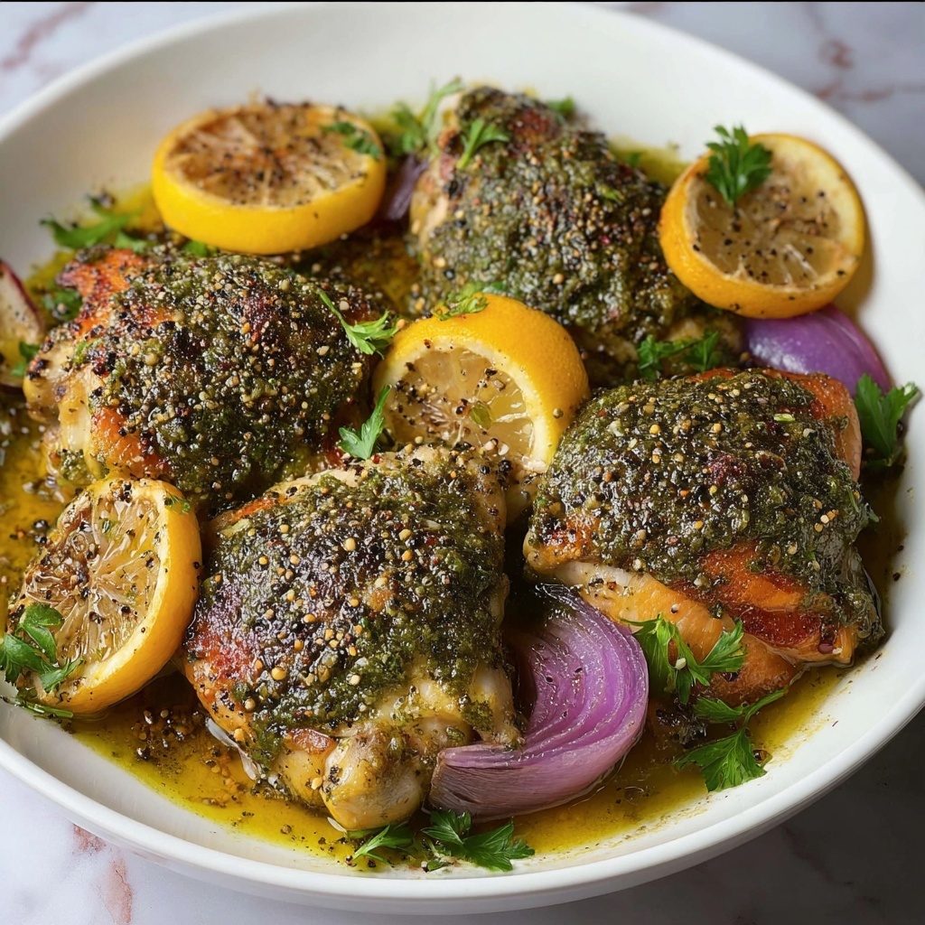 Za'atar Chicken: Irresistibly Flavorful Oven-Baked Delight Recipe - Recipe Image