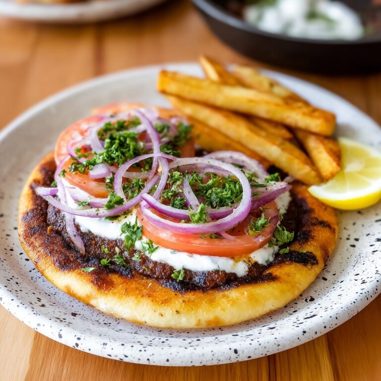 Gyros Smashed Tacos with Tzatziki and Sumac Onions Recipe