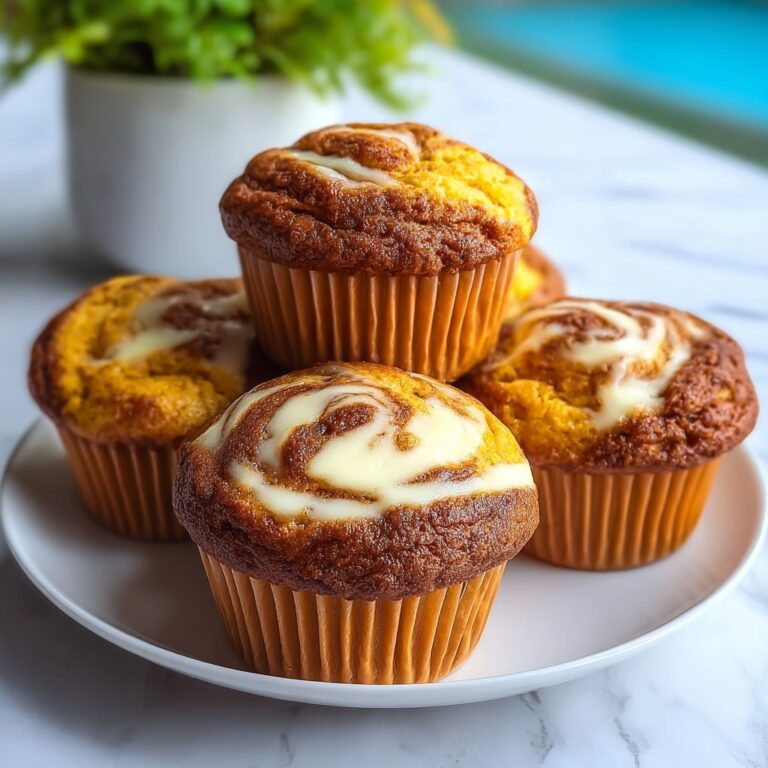 Fluffy Pumpkin Cream Cheese Swirl Muffins Recipe