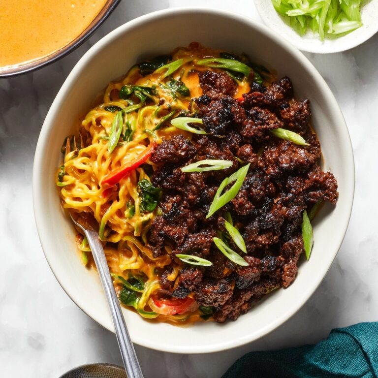 Caramelized Beef and Peanut Noodles Recipe