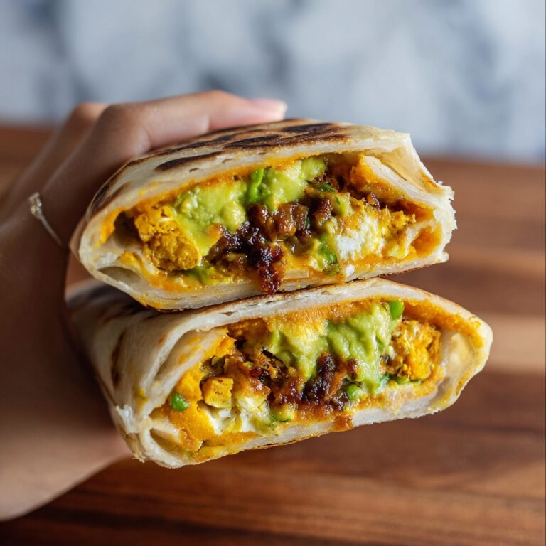 Scallion Pancake with Eggs and Spinach Wrap Recipe