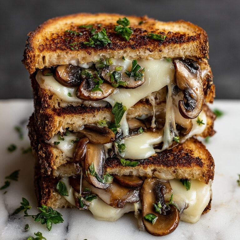 Garlic Mushroom Grilled Cheese Recipe