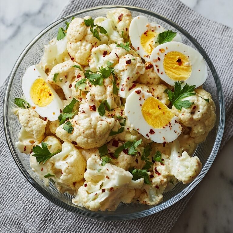 Cauliflower Egg Salad with Mustard and Pickle Relish Recipe