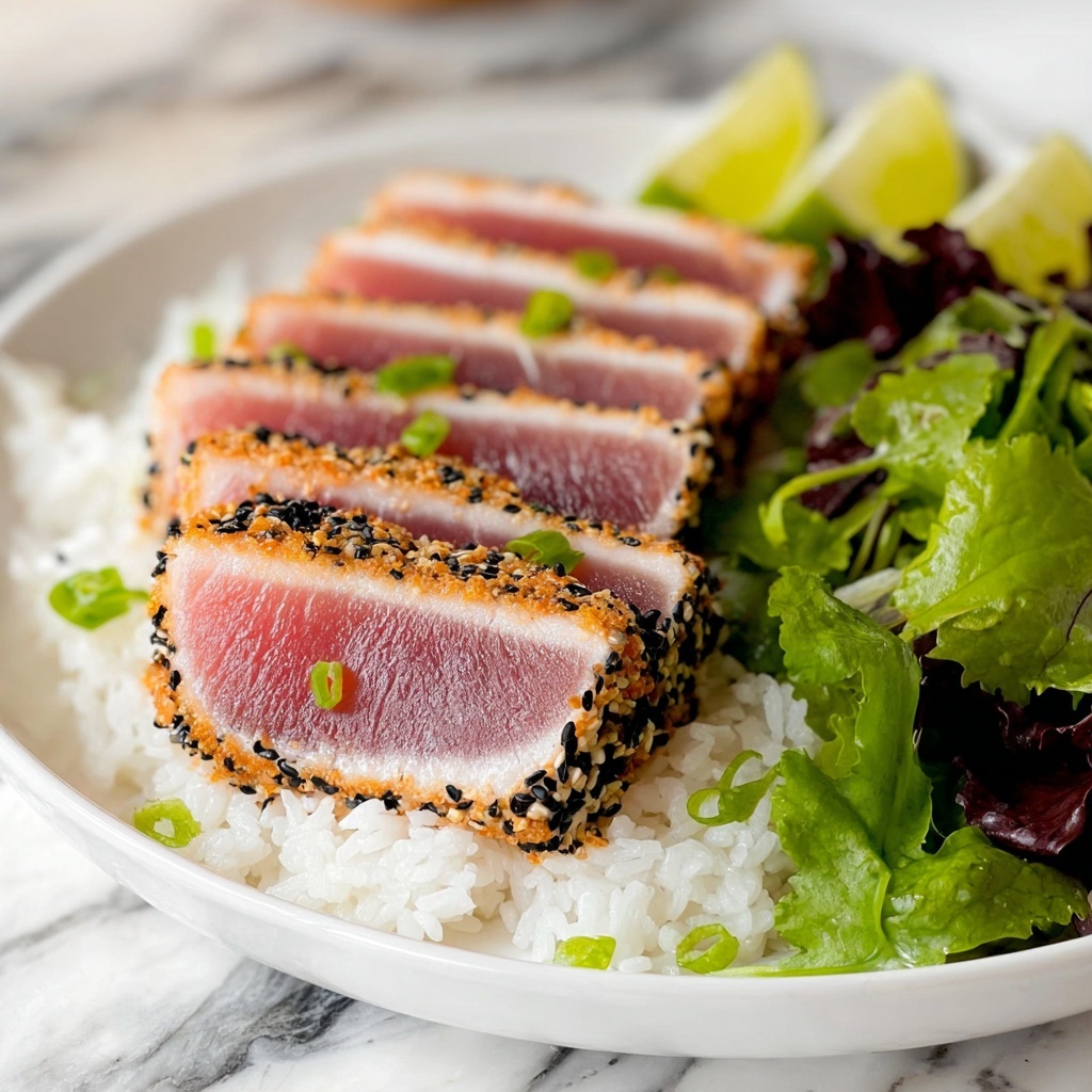 Seared Ahi Tuna with Sesame Crust Recipe - Recipe Image