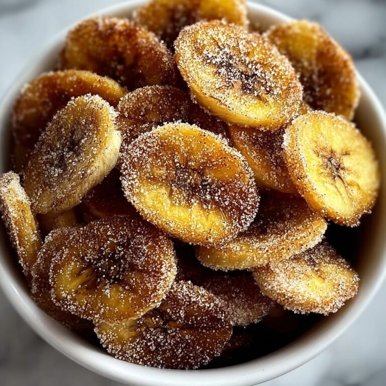 Cinnamon-Sugar Air Fryer Banana Chips Recipe