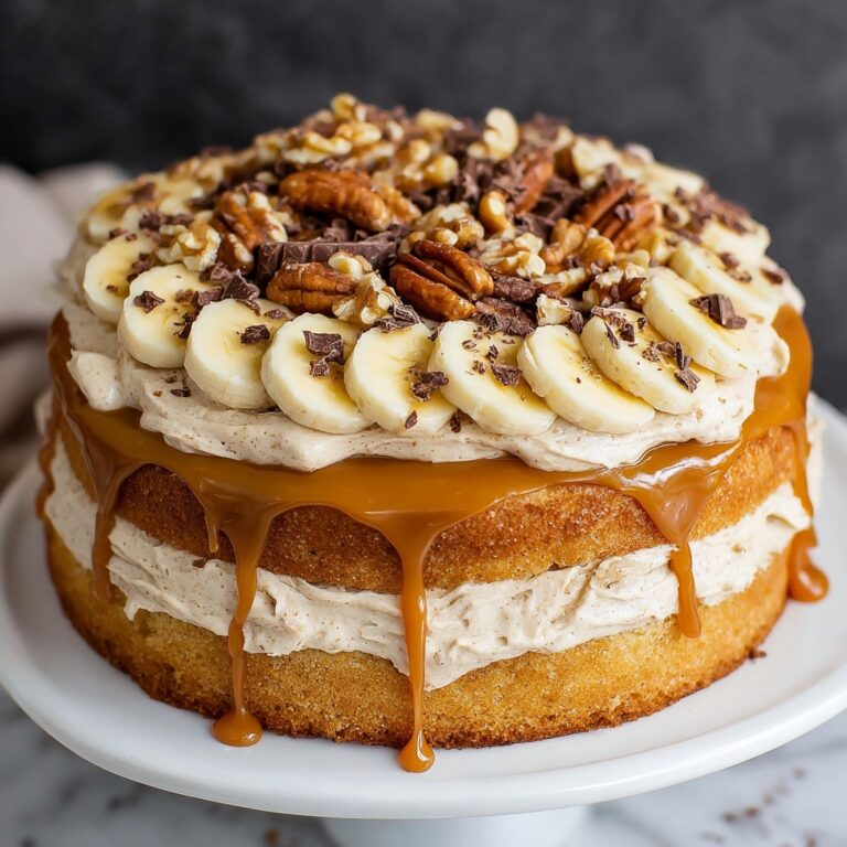 Banana Cake with Salted Caramel Frosting Recipe