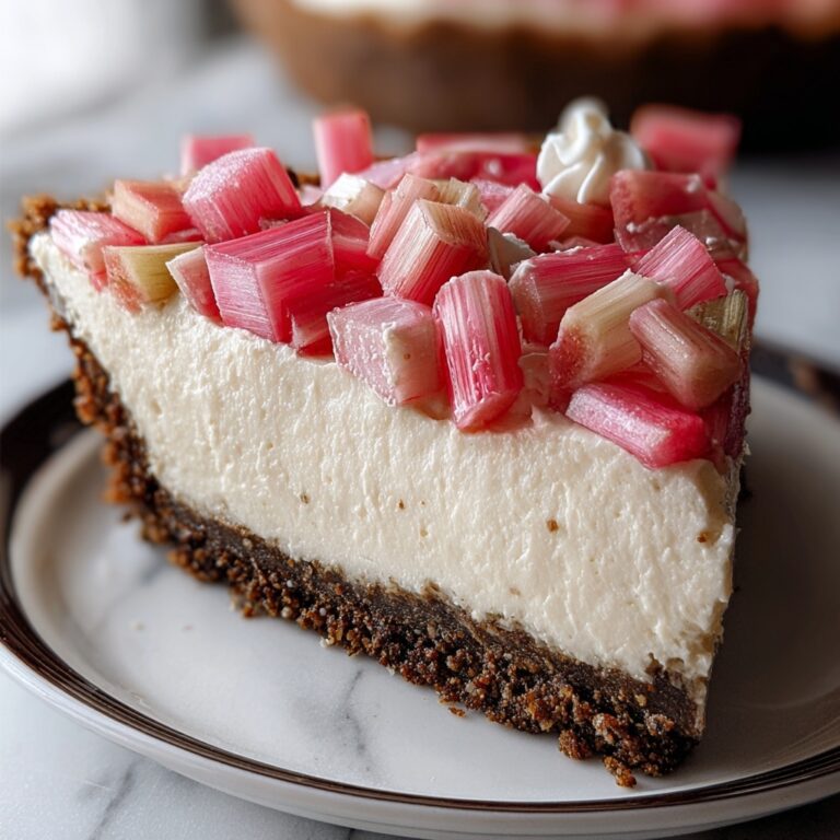 Rhubarb Cheesecake Recipe