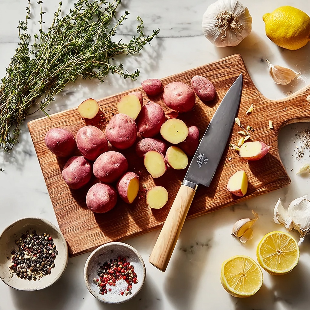 Zesty Lemon-Rosemary Roast Potatoes Delight - Recipe Image