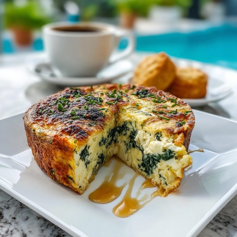 Creamy Spinach & Cottage Cheese Breakfast Bake