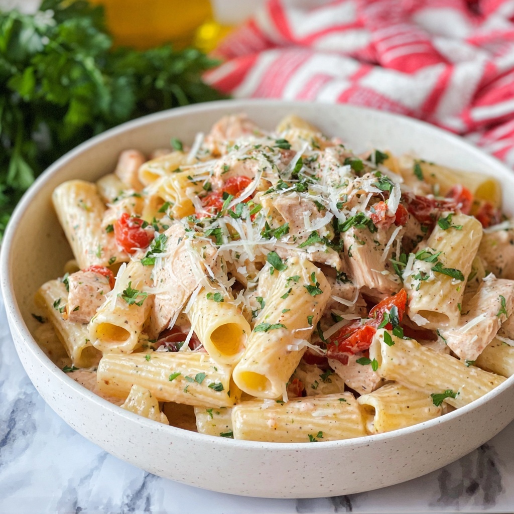 Baked Boursin Cajun Chicken Pasta Recipe - Recipe Image
