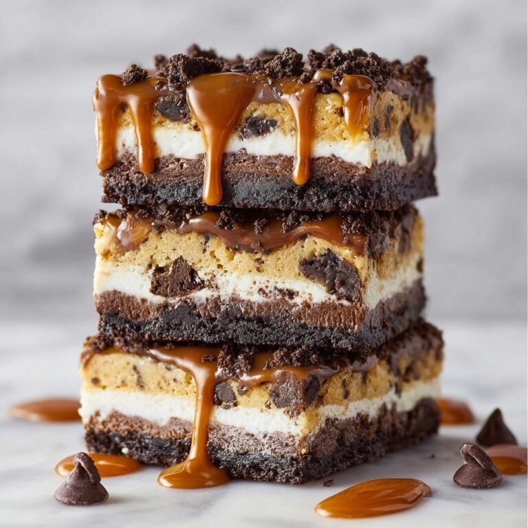 Chocolate Chip Cookie Oreo Cheesecake Bars Recipe