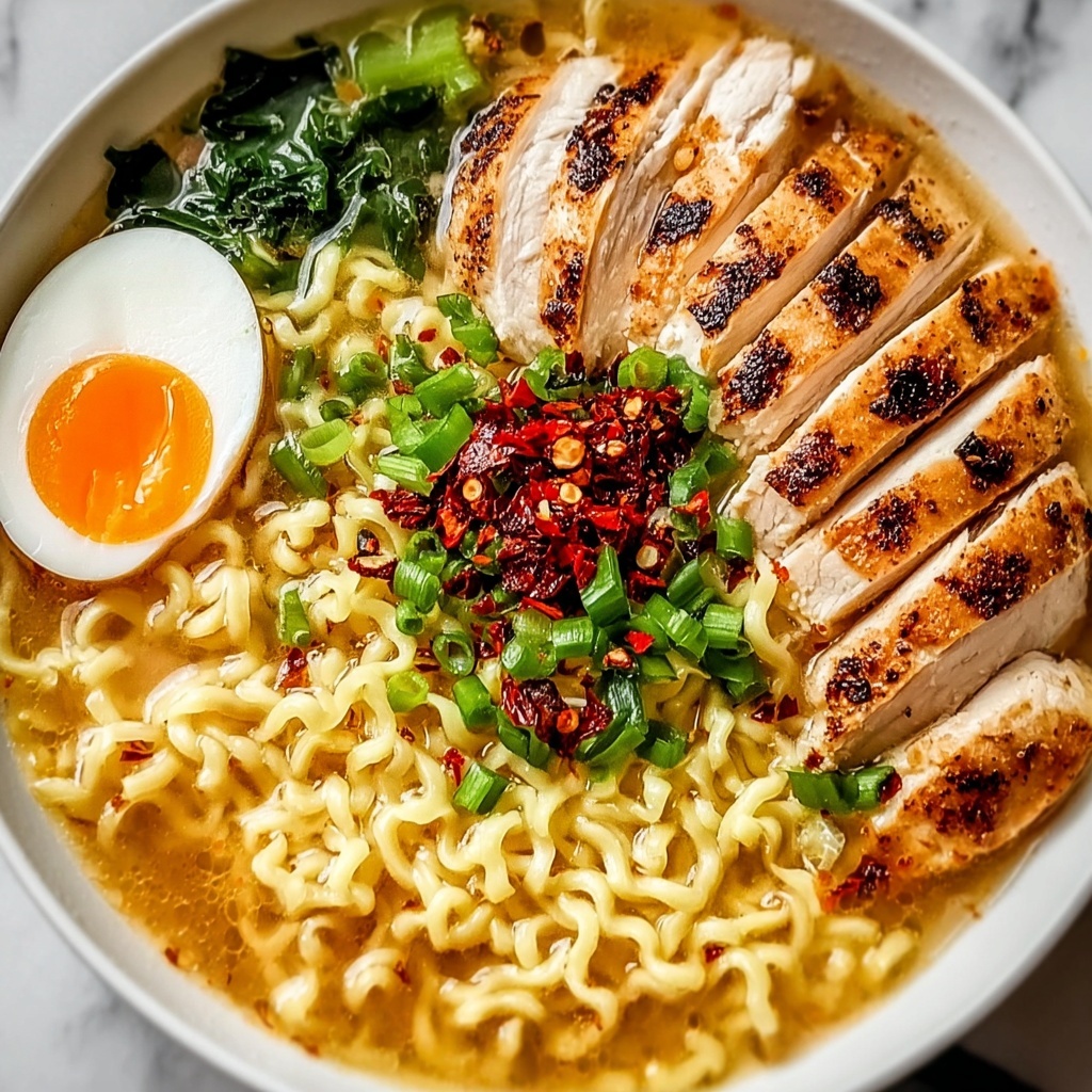 Creamy Garlic Chicken Ramen: A Cozy Bowl of Pure Comfort Recipe - Recipe Image
