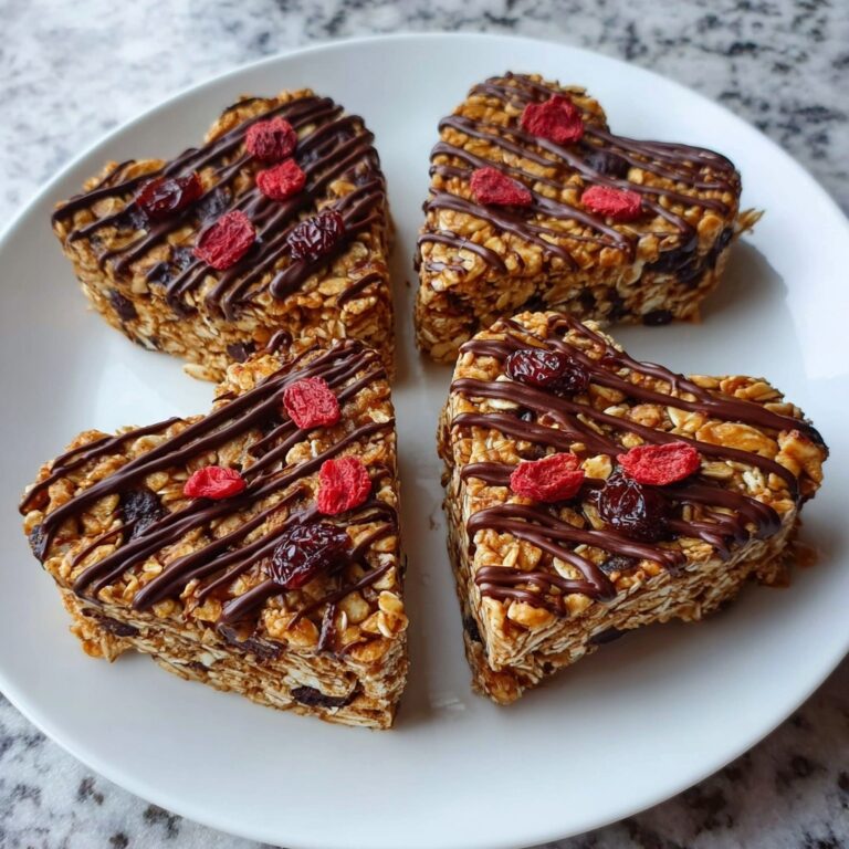 Crunchy Granola Heart Bars Recipe