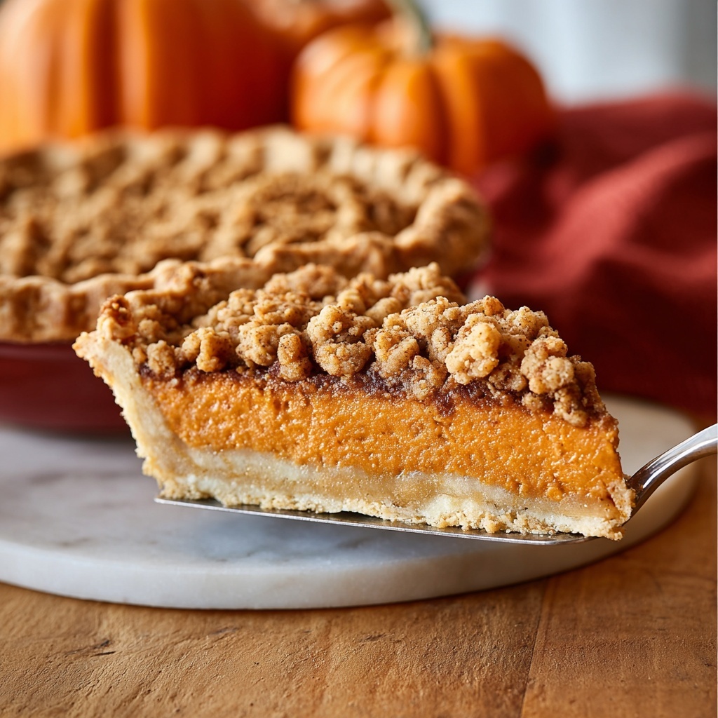 Ultimate Pumpkin Pie with Pecan Streusel Topping Recipe - Recipe Image