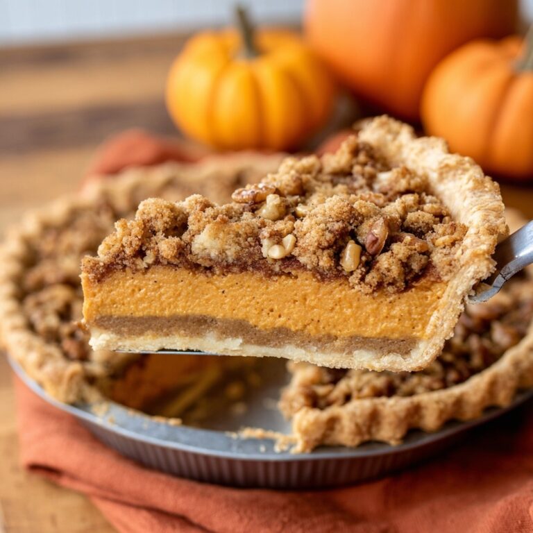Ultimate Pumpkin Pie with Pecan Streusel Topping Recipe