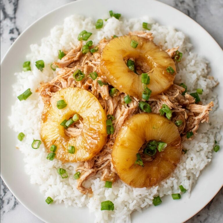 4-Ingredient Slow Cooker Chicken & Cream Cheese with Pineapple Rings Recipe