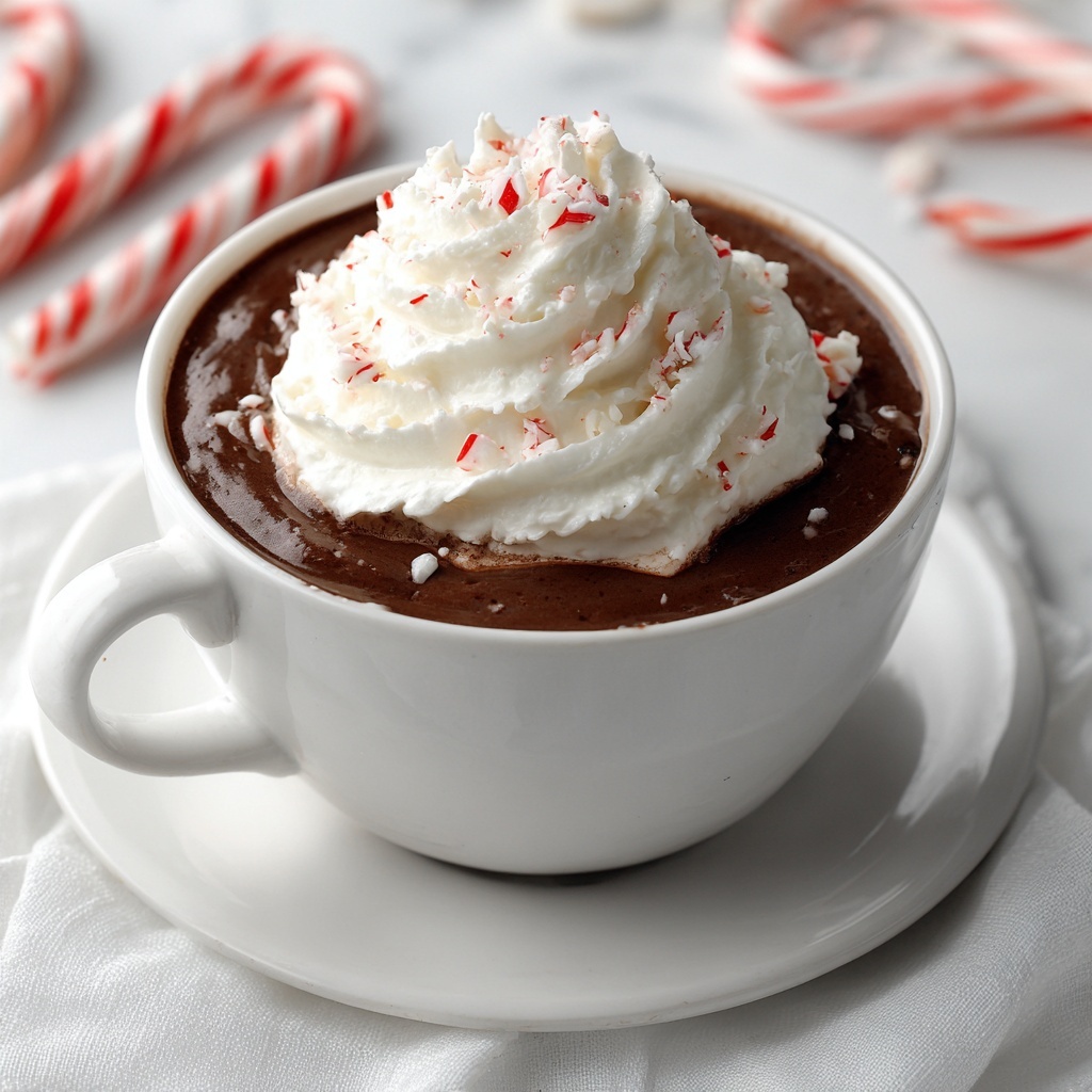 Rich Peppermint Hot Chocolate Recipe - Recipe Image
