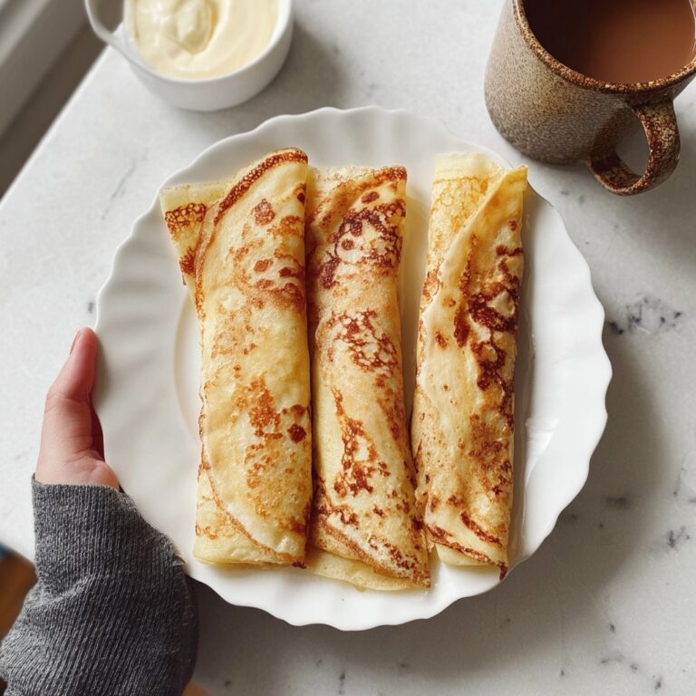 French Toast Crepes with Maple Syrup Recipe