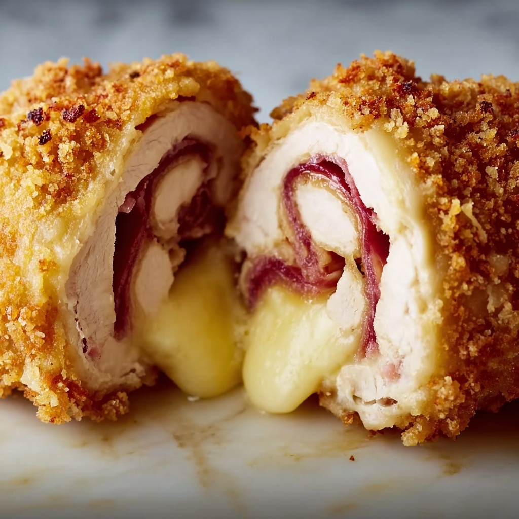 Gordon Ramsay’s Chicken Cordon Bleu with Creamy Dijon Sauce Recipe - Recipe Image