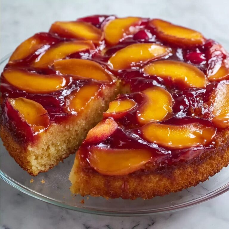 Peach Plum Upside Down Cake Recipe