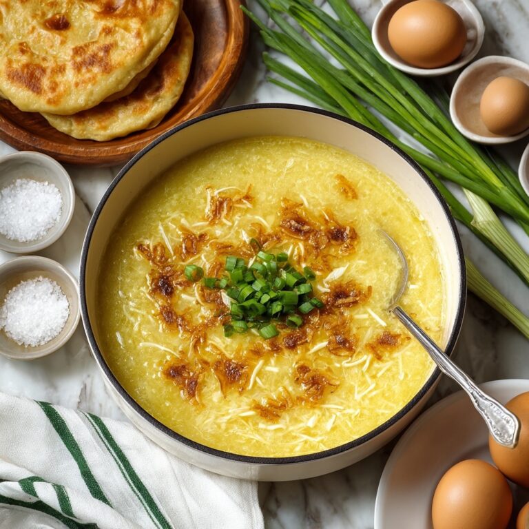 Egg Drop Soup with Crispy Wonton Strips Recipe