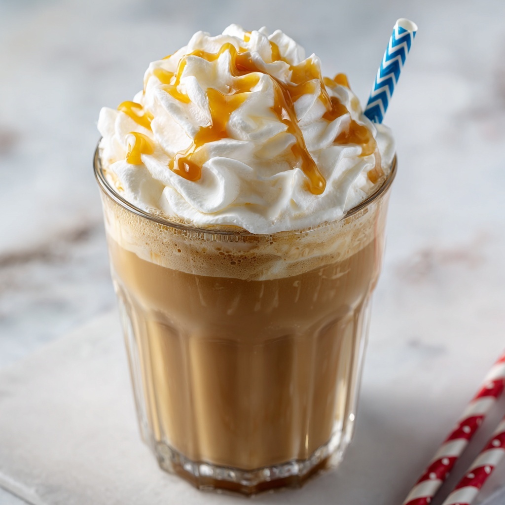 Easy Homemade Caramel Frappe Recipe - Recipe Image