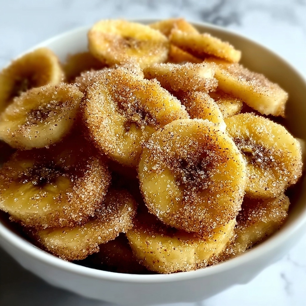 Cinnamon-Sugar Air Fryer Banana Chips Recipe - Recipe Image