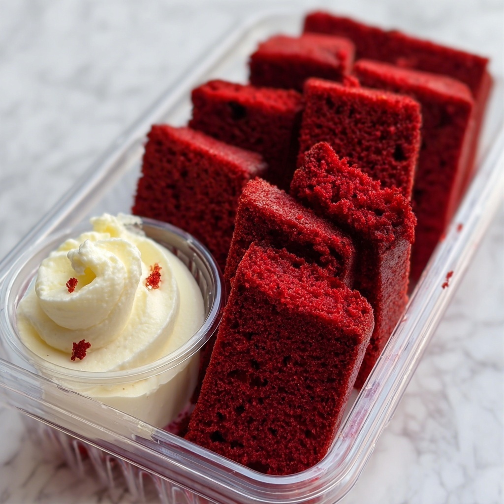 Homemade Red Velvet Brownie Dippers Recipe - Recipe Image