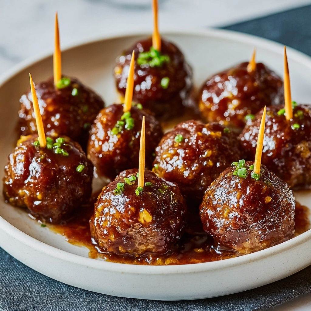 Baked Honey Garlic Meatballs Recipe - Recipe Image