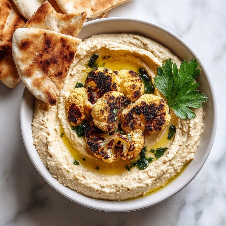 Crispy Roasted Cauliflower Hummus Recipe