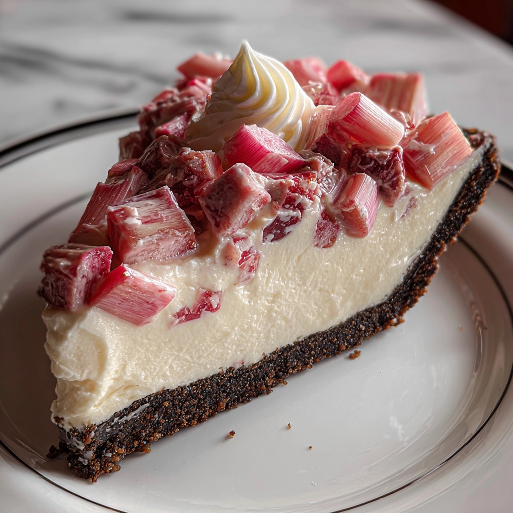 Rhubarb Cheesecake Recipe - Recipe Image