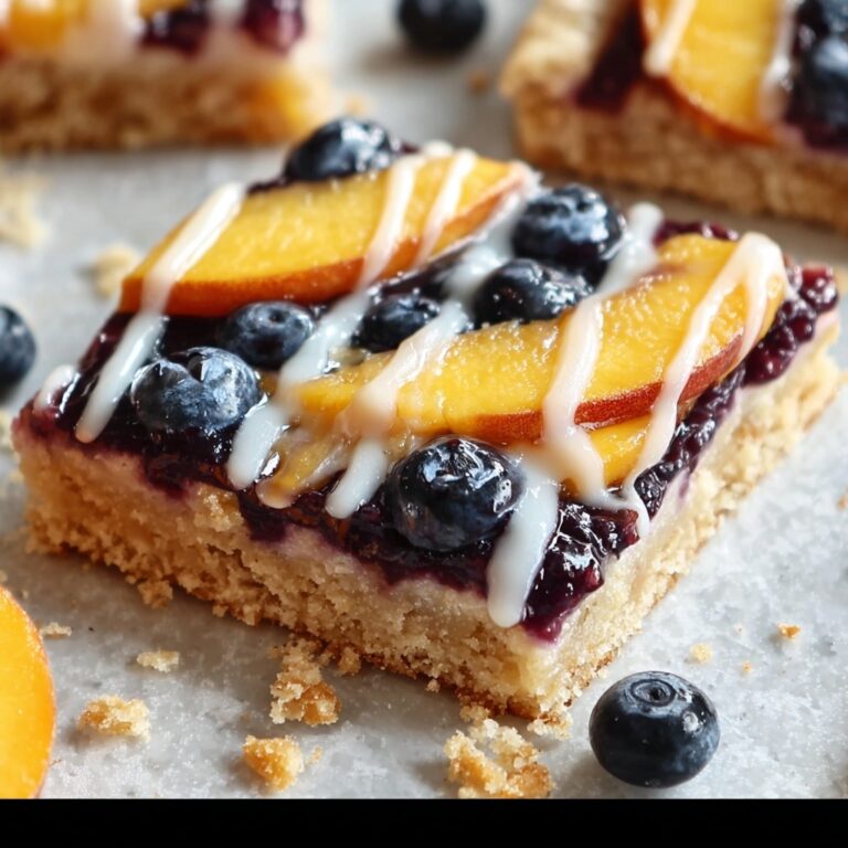 Blueberry Peach Tart with Vanilla Glaze Recipe