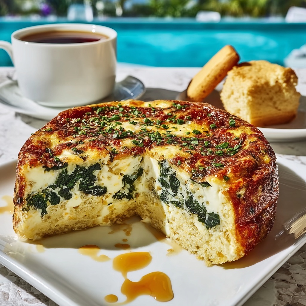 Creamy Spinach & Cottage Cheese Breakfast Bake - Recipe Image